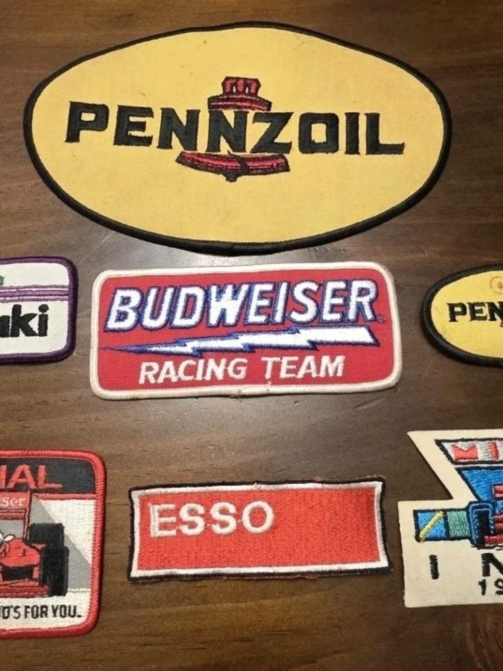 Vintage Car Racing Nascar Patch Lot of 7 Sew On Automobile Collectibles